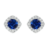 Sapphire Diamond Earrings