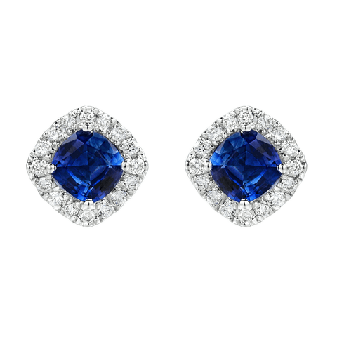Sapphire Diamond Earrings
