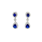 Sapphire Diamond Earrings