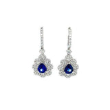Sapphire Diamond Earrings