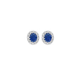 Sapphire Diamond Earrings