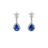 Sapphire Diamond Earrings