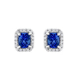 Sapphire Diamond Earrings