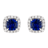 Sapphire Diamond Earrings