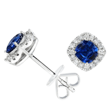 Sapphire Diamond Earrings