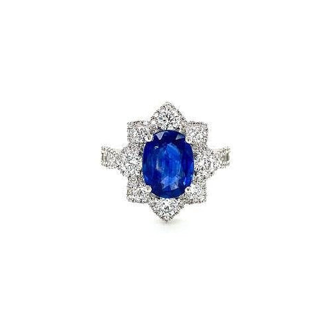 Sapphire Diamond Ring