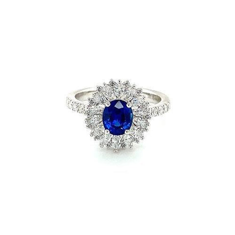Sapphire Diamond Ring