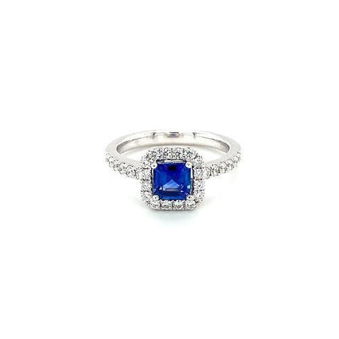 Sapphire Diamond Ring