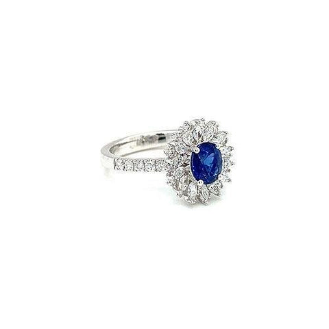 Sapphire Diamond Ring