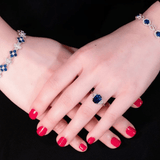 Sapphire Diamond Ring