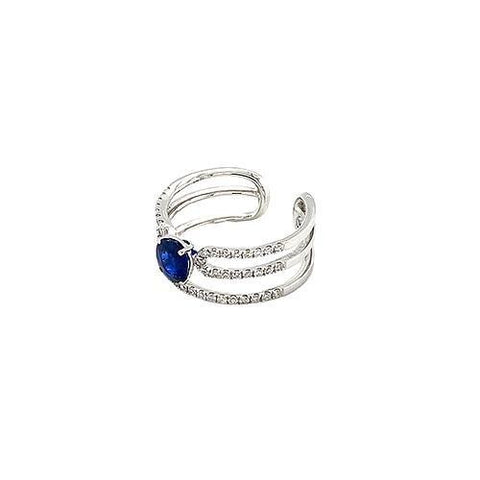 Sapphire Diamond Ring