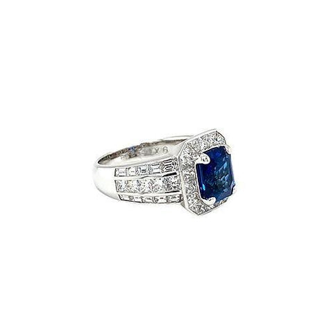 Sapphire Diamond Ring