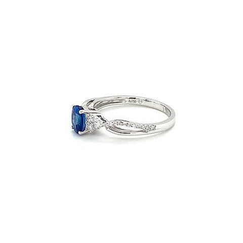 Sapphire Diamond Ring