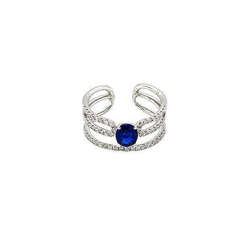 Sapphire Diamond Ring