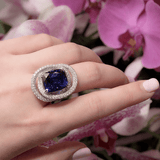 Tanzanite Diamond Ring