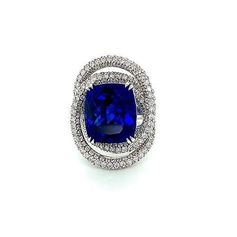 Tanzanite Diamond Ring