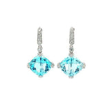 Topaz Diamond Earrings