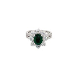 Tsavorite Diamond Ring  CH Collection