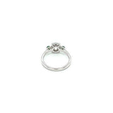 White and Green Jade Ring