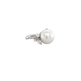 White South Sea Pearl Diamond Ring