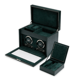 WOLF 1834 British Racing Green Double Watch Winder