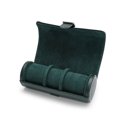 WOLF 1834 British Racing Green Triple Watch Roll