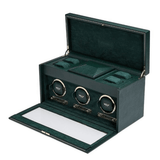 WOLF 1834 British Racing Green Triple Watch Winder