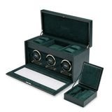 WOLF 1834 British Racing Green Triple Watch Winder