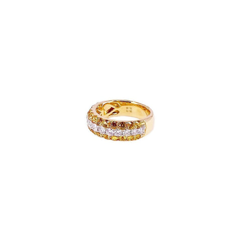 Yellow Sapphire Diamond Ring